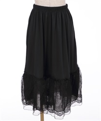 Lace medium petti skirt(Black-F)