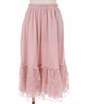 Lace medium petti skirt(Pink-F)