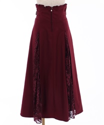 Long high waist skirt(Wine-Free)