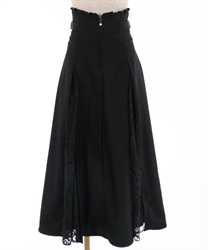 Long high waist skirt(Black-Free)