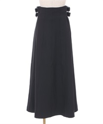 High waist long Skirt(Black-F)