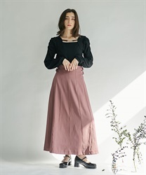 High waist long Skirt(Pink-F)