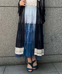 Gradecoral Lace Skirt(Blue-F)