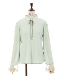 Lace -style Mao Color Tops(Mint Green-F)