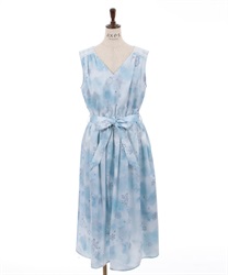 Twinklesnow pattern Dress(Saxe blue-F)