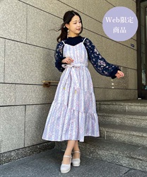 Blooming Sakura Camisole Dress(Lavender-F)