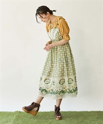 Dandelion Long Camisole Dress(Ecru-F)