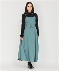Camisole Dress with Belt(Green-F)