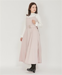 Camisole Dress with Belt(Pink-F)