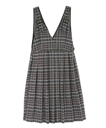 Check pattern dress(Grey-Free)