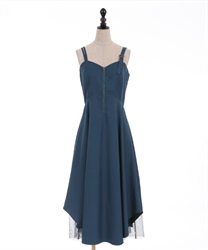 Front jip -Elehem Dress(Blue green-F)