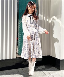 Jui style story pattern Dress(Ecru-F)