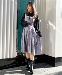 Jui style story pattern Dress(Grey-F)