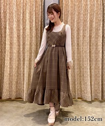 【Time Sale】Double buttons fishtail jumper skirt