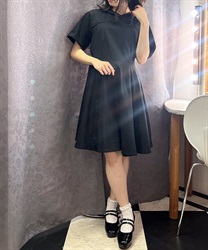 Cut out parka Dress(Black-F)