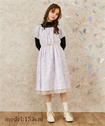 Pictorial print Dress(Lavender-F)