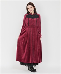 China -style velor Dress(Wine-F)