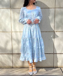 SAKURA Tiade Dress(Saxe blue-F)