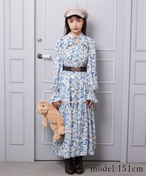 Toward Jui style pattern Dress(Ecru-F)