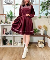 Lace Design Veroa Dress(Wine-F)