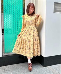 To Wald Jui Funa Pattern Dress(Yellow-F)