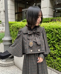Double button cape jacket(Green-F)