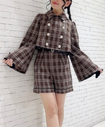 Double button bell sleeve Jacket