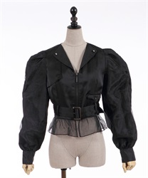 Siumaton sleeve short Jacket(Black-F)