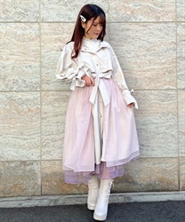 Cape -style mountain parka(Pink-F)