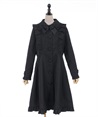 Girly Ribon trench coat(Black-F)