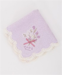 Flower bouquet embroidery Handkerchiefp(Lavender-M)