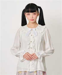 Rose lace Blouse(White-F)