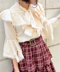 Hime Sleeve Fall Blouse with Thai(Cream-F)