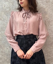 Layered flare sleeve Blouse(Pink-F)