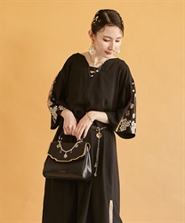 Oriental -style charm Bag(Black-F)