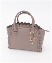 Frill Bag with charm(Greige-F)