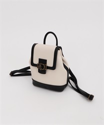 Flap backpack(Ecru-M)