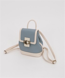 Flap backpack(Saxe blue-M)