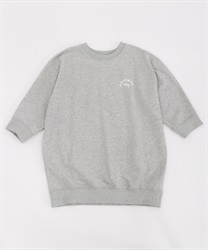 Roses embroidery×eng pullover(Heather grey-M)