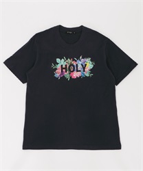Holy Logo Print T-shirt(Navy-M)