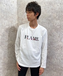 Flower with logo printed t-shirt