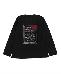 Rose embroidery long t-shirt(Ｃ-S)