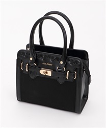 Different material combination 2WAY Bag(Black-M)