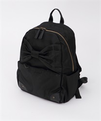 Ribbon nylon bag pack(Black-M)