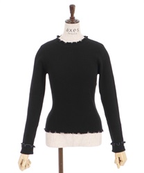 Petit stand melo nit Pullover(Black-F)