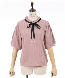 Rib Tops with charm(Pink-F)