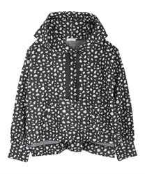 Dalmatian pattern hoodie(Black-Free)