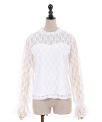 Flower lacy pullover(Ecru-F)
