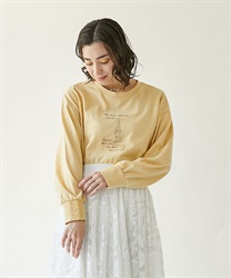 Assorted embroidery T -shirt(Yellow-F)