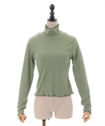 Snap button opening sleeve Pullover(Green-F)